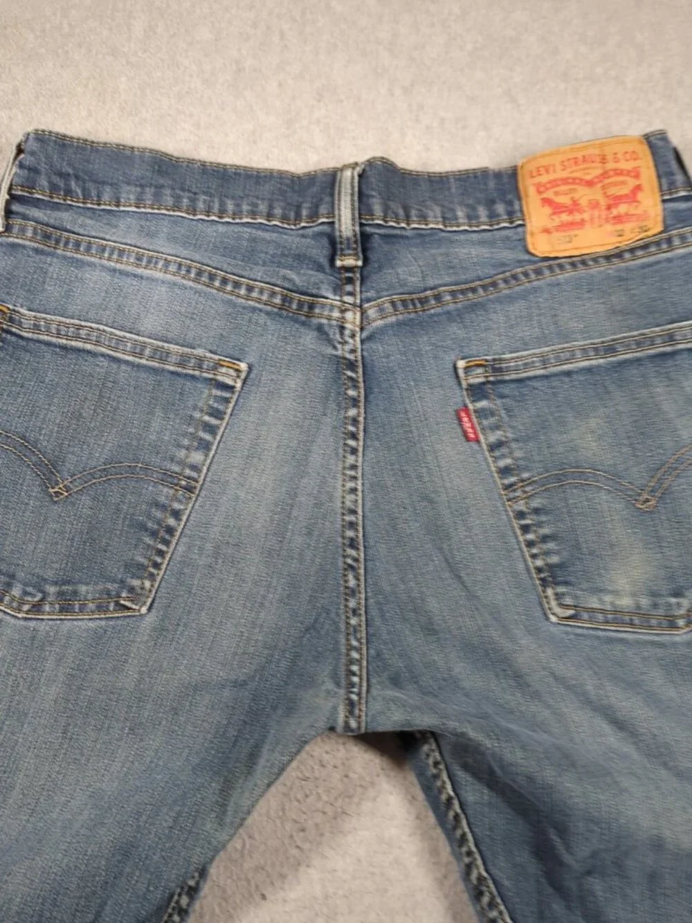 Levi's 513 Jeans Men's 32x30 (Actual 32x28) Blue Slim Straight Stretch Denim